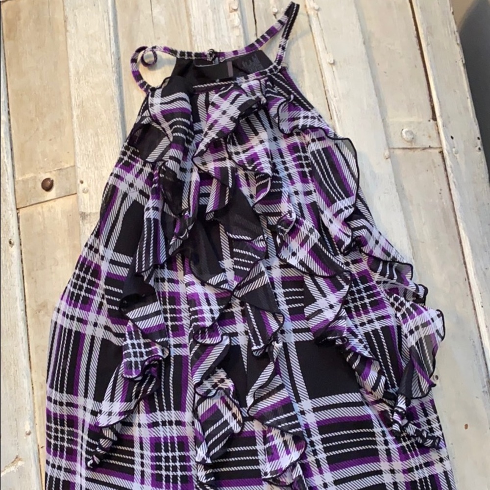 Plaid dress tank